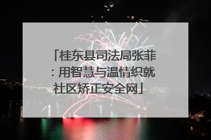 桂东县司法局张菲：用智慧与温情织就社区矫正安全网