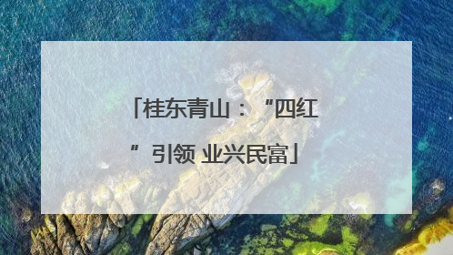 桂东青山：“四红”引领 业兴民富