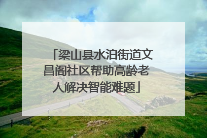 梁山县水泊街道文昌阁社区帮助高龄老人解决智能难题