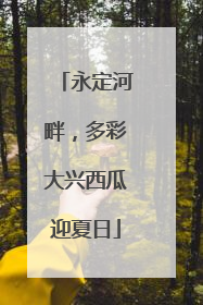 永定河畔，多彩大兴西瓜迎夏日
