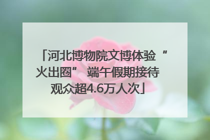 河北博物院文博体验“火出圈” 端午假期接待观众超4.6万人次