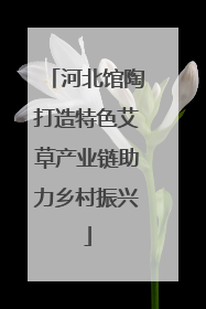 河北馆陶打造特色艾草产业链助力乡村振兴