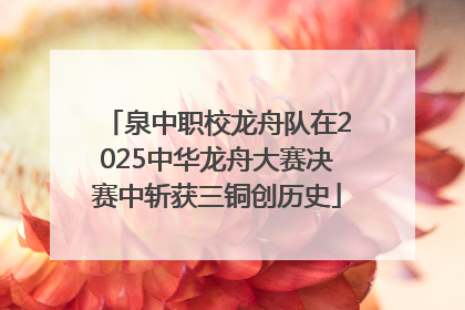 泉中职校龙舟队在2025中华龙舟大赛决赛中斩获三铜创历史
