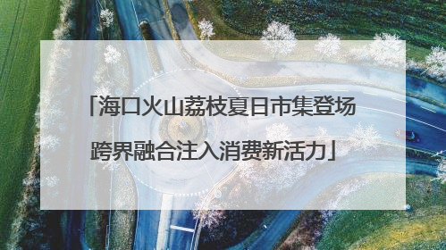海口火山荔枝夏日市集登场 跨界融合注入消费新活力