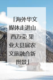 海外华文媒体走进山西万荣 果业大县展农文旅融合新图景