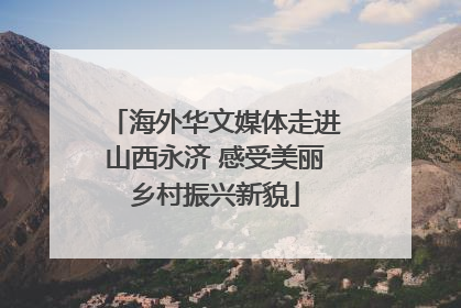 海外华文媒体走进山西永济 感受美丽乡村振兴新貌