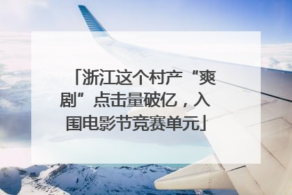 浙江这个村产“爽剧”点击量破亿，入围电影节竞赛单元