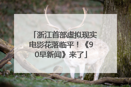 浙江首部虚拟现实电影花落临平！《90早新闻》来了