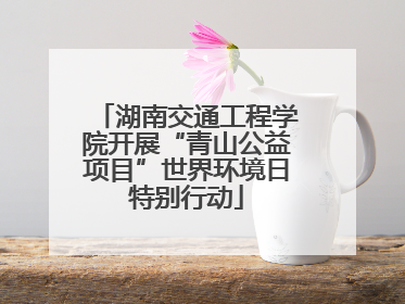 湖南交通工程学院开展“青山公益项目”世界环境日特别行动