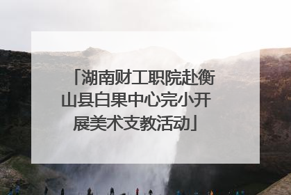 湖南财工职院赴衡山县白果中心完小开展美术支教活动