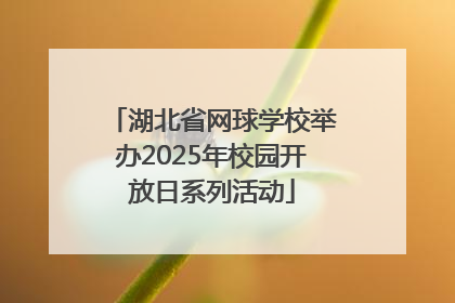湖北省网球学校举办2025年校园开放日系列活动
