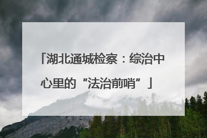 湖北通城检察：综治中心里的“法治前哨”