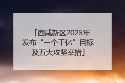 西咸新区2025年发布“三个千亿”目标及五大攻坚举措