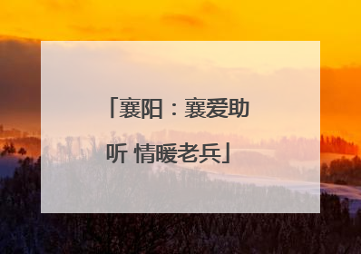 襄阳：襄爱助听 情暖老兵