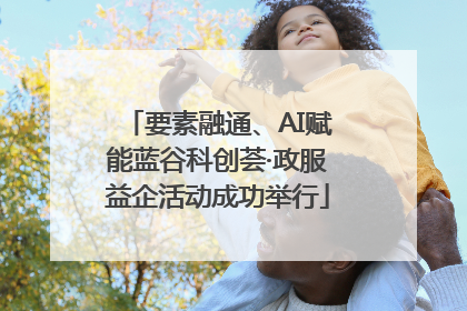要素融通、AI赋能蓝谷科创荟·政服益企活动成功举行