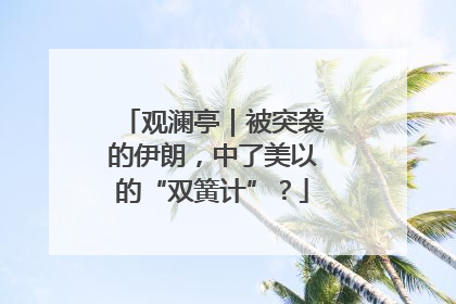 观澜亭｜被突袭的伊朗，中了美以的“双簧计”？