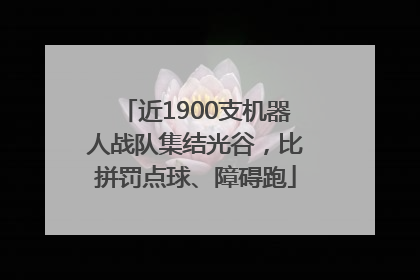 近1900支机器人战队集结光谷，比拼罚点球、障碍跑