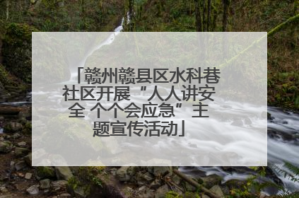 赣州赣县区水科巷社区开展“人人讲安全 个个会应急”主题宣传活动