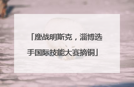 鏖战明斯克，淄博选手国际技能大赛摘铜