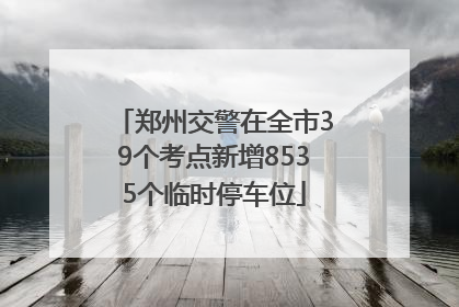 郑州交警在全市39个考点新增8535个临时停车位