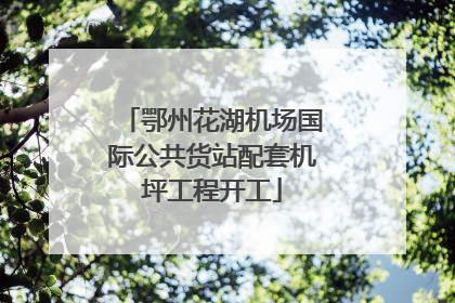鄂州花湖机场国际公共货站配套机坪工程开工