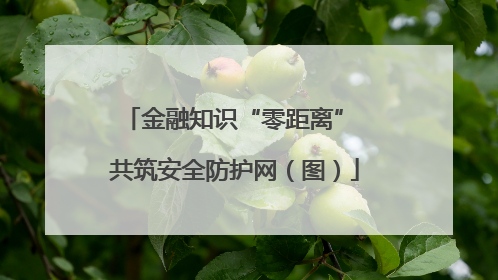 金融知识“零距离” 共筑安全防护网（图）