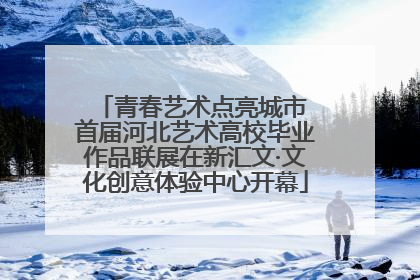 青春艺术点亮城市 首届河北艺术高校毕业作品联展在新汇文·文化创意体验中心开幕