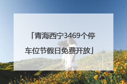 青海西宁3469个停车位节假日免费开放