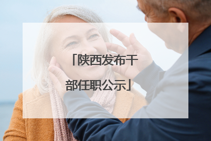 陕西发布干部任职公示
