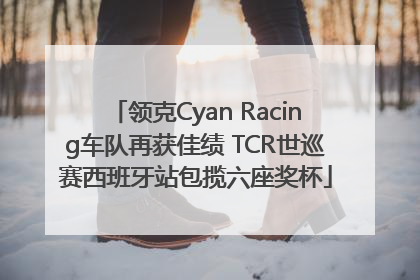 领克Cyan Racing车队再获佳绩 TCR世巡赛西班牙站包揽六座奖杯