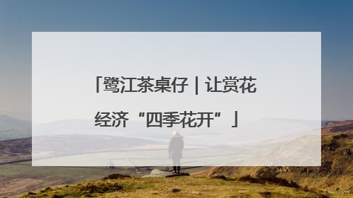 鹭江茶桌仔｜让赏花经济“四季花开”