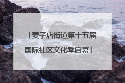 麦子店街道第十五届国际社区文化季启幕
