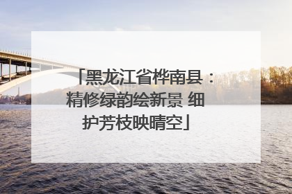 黑龙江省桦南县：精修绿韵绘新景 细护芳枝映晴空