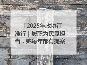 2025年政协江淮行｜履职为民显担当，她每年都有提案被评为“优秀”
