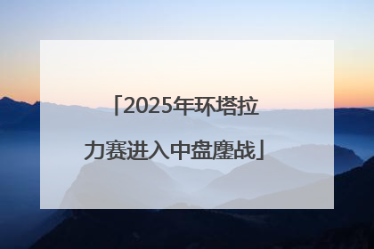 2025年环塔拉力赛进入中盘鏖战