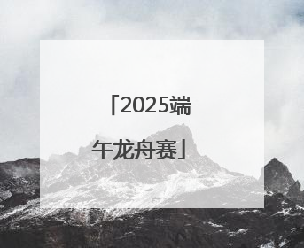 2025端午龙舟赛