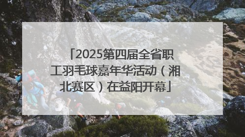 2025第四届全省职工羽毛球嘉年华活动（湘北赛区）在益阳开幕