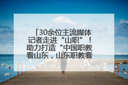 30余位主流媒体记者走进“山职”！助力打造“中国职教看山东，山东职教看山职”金名片