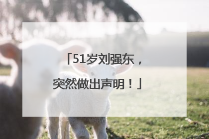 51岁刘强东，突然做出声明！