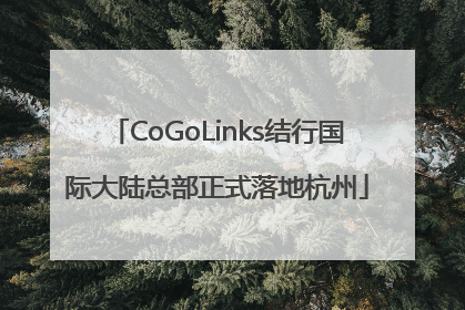CoGoLinks结行国际大陆总部正式落地杭州